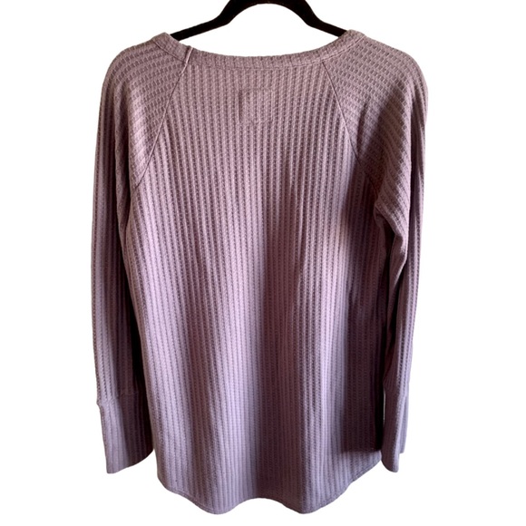 Chaser Lavender Purple Waffle Knit Thermal - Picture 3 of 5
